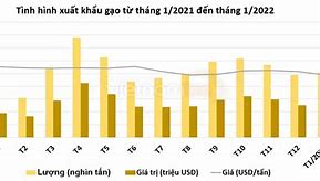 Biểu Đồ Xuất Khẩu Gạo