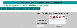 Thanhhoa Edu Vn Tra Cứu Điểm Thi Vào 10